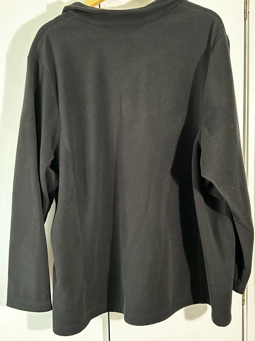 Lands' End Women’s Black Half-Zip Fleece Pullover